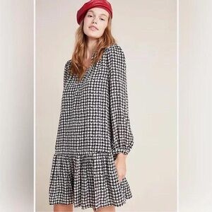 Maeve Sterling Houndstooth Mini Dress